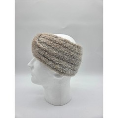 Universal Thread Headband One SZ Grey Tan Womens Alpaca Wool Blend Twisted Front