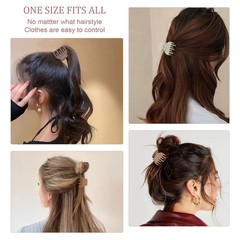 8PCS Claw Clips for Thin Hair Women, 1.6″ Small Claw Clips Matte Medium Hair …