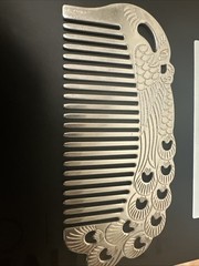 999.9 Fine Silver Comb with Box and Certificate of Authenticity