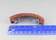 Burg barrette plastic marbled pattern rectangle hair clip accessory 3.25″ long