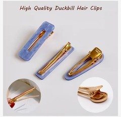 MOUGIGI 120 PCS Gold Metal Hair Clips-DIY Craft Accessories for Hair Decorations