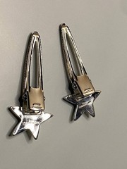 Yves Saint Laurent Y2K Silver Star Hair Clip