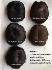 3.5″x4.3″Silk Top 100% Best Virgin Human Hair Topper 6″, Head Top Cover Bang