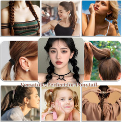 200 Pcs Hair Ties for Women Girls Hair Elastics Hair Bands Ponytail Holders Hair