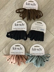Kitsch Seamless Elastic Nylon All Day Hold Hair Ties 76 Hair Ties – New!