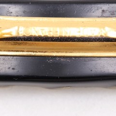 CHANEL COCO Mark Valletta Chain motif vintage Black / gold plastic Women
