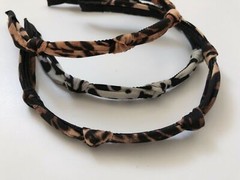 Women Lady Retro Leopard Print Chic Slim Hair Head Band bow Headband Hoop