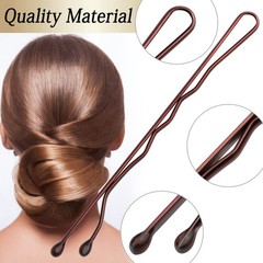 100PCS 2.4Inch Bobby Pins Brown, Pain-Free Bobby Pins for All Hair Types Brown