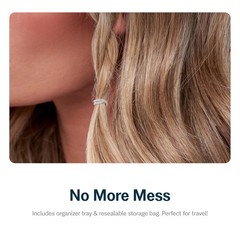 Gimme Beauty Elastic Stacks Non Slip Clear Ties Fine, Thick & Curly Hair 320