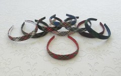 Handmade Preppy Tartan Plaid Cotton Headband in 5 Sizes