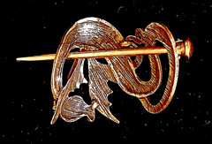 🐉 Vintage Bronze Dragon Hair Slide / Hair Stick Holder – Fantasy Celtic Renaiss