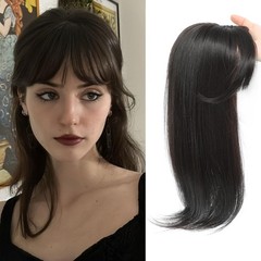 2.7″x4.3″Cap Blonde Synthetic Hair Topper for Women Clip in Cover Headtop 18″