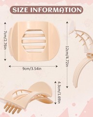1 Count (Pack of 6), Light Brown+Dark Brown+Light Brown+Off-White+Chestnut