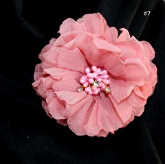 Wholesale Lady Peony Flower Brooch Clip Pin Bridal Party Hair Holder Headdress