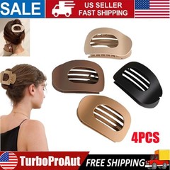 4Pcs Flat Hair Clips Matte Alligator Large Hair Claw Clips Thick Thin Hair Stron