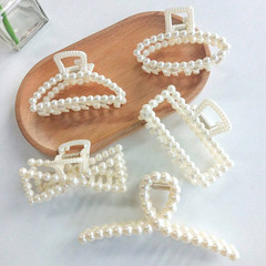 5pcs Women’s Faux Pearl Hair Claw Set Casual Hair Clips Elegant Hair Accessory