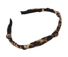 Women Lady Retro Leopard Print Chic Slim Hair Head Band bow Headband Hoop