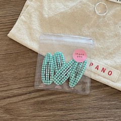 4pcs Academia Hair Clips for Children Cute Polka Dot & Plaid BB Clips Y2K School