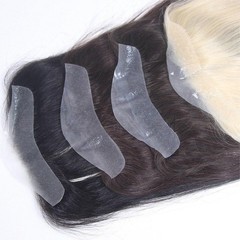 1″x6.3″ Invisible Thin PU Hairline Topper 100%Human hair+4 pieces of tapes, 13in