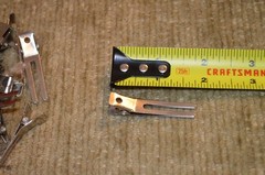Vtg Lot of 163 Metal Double Prong Curl Hair Roller Clips in Tupperware 2062A-2