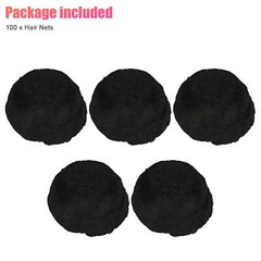 100/200 Pack Invisible Hair Net Hairnets Elastic Edge Mesh Sport Bun Cover Snood