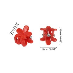 VOCOSTE 100pcs Mini Flower Hair Claw Clips – Multicolor