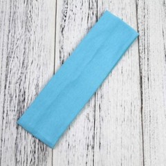 12-Pack Black Cotton Stretchy Elastic Headbands Soft Solid Color Medium Size