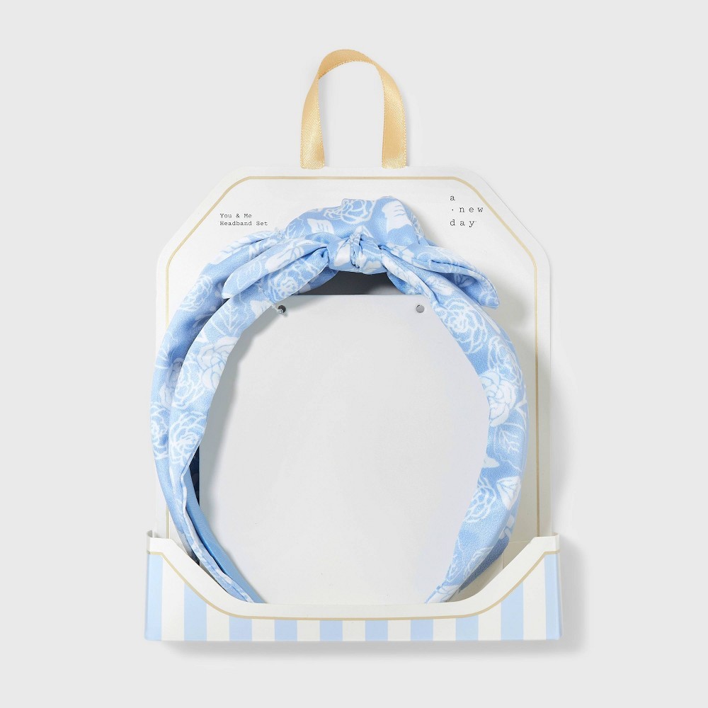 Mommy & Me Flower Headband Set 2pc – A New Day Blue