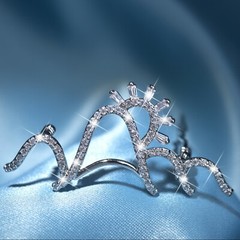18k white gold made with Swarovski crystal sunshine fashion hair clip accessory
