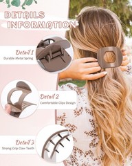 1 Count (Pack of 6), Light Brown+Dark Brown+Light Brown+Off-White+Chestnut