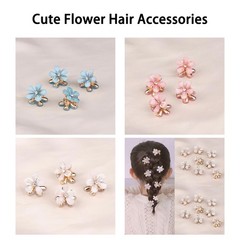 Monattrod 12Pcs Flower Hair Clips for Women, Claw 1 Count (Pack of 12), Pink