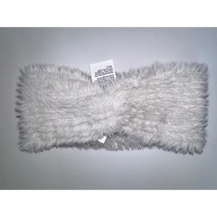 J.Crew Faux Fur Headband Women Grey Twisted Shaggy Ear Warmer CD961 One Size NEW