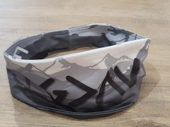 Grey Mountain Peak Camo Gym Sports Headband Stretch S/M