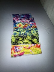 Set of 6 Tie-Dye Knotted Stretchy Wide Headbands for Women (b5-2)