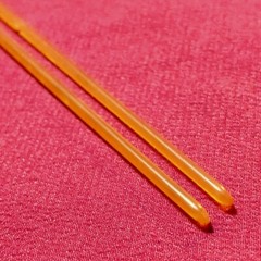 Japanese Kanzashi Hairpin 147mm Amber color Hairornament Kimono Oiran Geisya