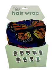 Spoontiques Orange and Black Butterflies Hair and Face Wrap