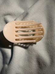 Flat claw clip, color natural, large size