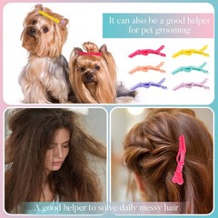100 Pcs Alligator Sectioning Hair Clips 1 Count (Pack of 100), Multicolor
