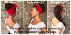 Handmade Fruit Cherry Lemon Coffee Food 50s Retro Hair Wrap Headband Hair Scarf