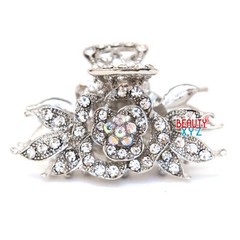 USA Hair Claw Rhinestones Crystal Hairpin Rose Flower hair claw clamp hair Clip