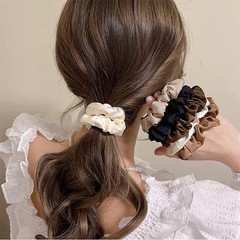 12 Pcs Satin Silk Scrunchies – Soft Hair Ties for Women & Girls, Thick Elasti…