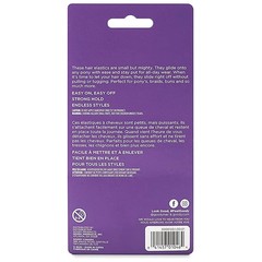 Goody 250PCS Ouchless Clear Polyband Hair Ties, Elastic Bands for All Hair Types