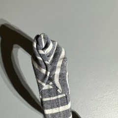 Blue & White Striped Knotted Front Top Headband A New Day Dusty Adult Accessory