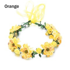 Rose Flower Crown Bridal Halo Headpiece Bohemia Garland Girls Floral Wreath