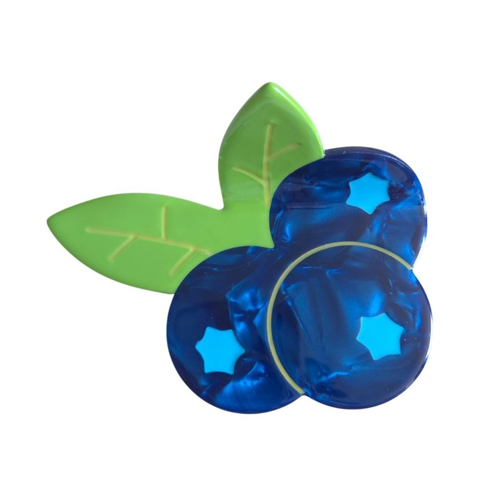 Funny Blueberry Hair Clip,Acetate Claw Clips,Cute Fruit Hair Claw Clips for W