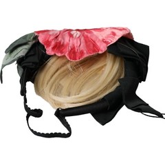 DOLCE & GABBANA Diadem Black Viscose White Hair Parrucchiera Headband 1500usd