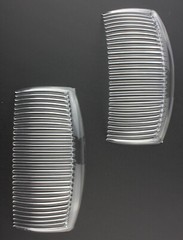 Plain Acrylic Side Hair Comb-Curved Long Large Hair Side Combs For French Twist