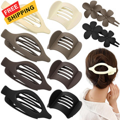 Obeoby 10 Pcs Flat Hair 1 Count (Pack of 10), Coffee, brown, black, white
