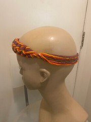 Braided strap headband Guatemalan cotton Colorful Tribal Elastic Women Child AD