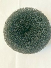 3 pic Hair Donut Bun Maker Ring Style Black 2.5”